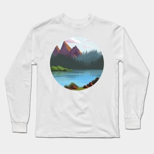 River and mountains | Nature lover Long Sleeve T-Shirt